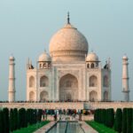 Taj Mahal and the Four Minarets